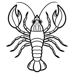 Lobster isolated on white background