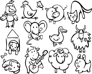 Animal Silhouettes Vector.eps