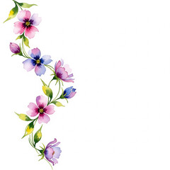 Obraz premium Blank sheet flower decoration