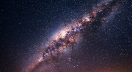 Obraz premium Starry Night Sky with Milky Way