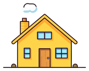 PNG Icon house vector architecture building cottage.