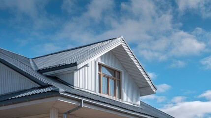 Gable roof with a dormer window