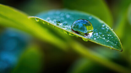 Close-up of water droplet on a leaf