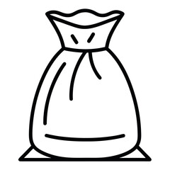 Vector art of bag isolated on white background