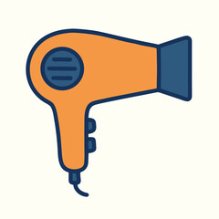 Hair Dryer Electric Hair Styling Appliance Vector 
Illustration