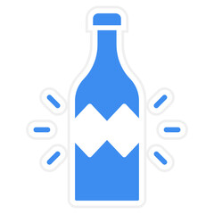 Broken Bottle icon style