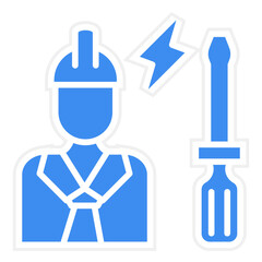 Electrician icon style