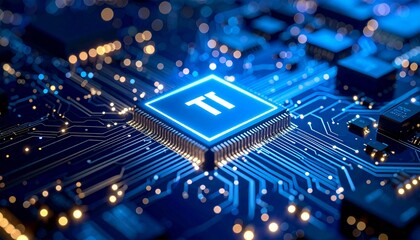 Glowing circuits surround a CPU marked “IT”—a visual core of digital connectivity, data flow, and technological infrastructure powering modern systems.