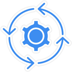 Continuous icon style