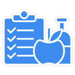 Obraz premium Nutrition icon style