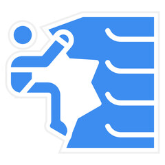 Obraz premium Free Climbing icon style
