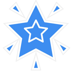 Glowing Star icon style