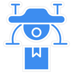 Drone Delivery icon style