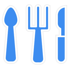 Fototapeta premium Cutlery icon style