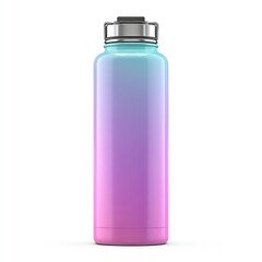 Pastel ombre stainless steel water bottle