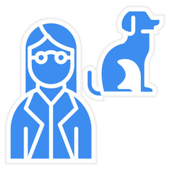 Female Vet icon style