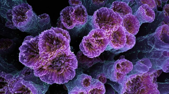 scene image depicting crystal formation and growth in cartilage tissue emphasizing calcium pyrophosphate accumulation related to pseudogout symptoms.