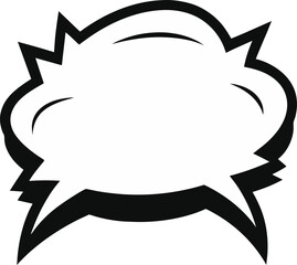 high resolution comic style text box vector.