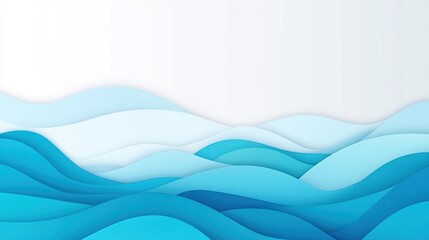 Fototapeta premium Abstract blue waves background