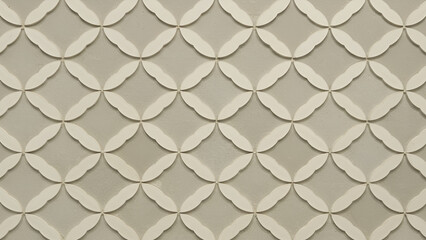 Seamless Neutral Beige Floral Pattern with Subtle Texture