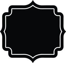 High Resolution Text Box Silhouette.