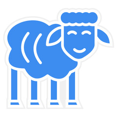 Sheep Vector Icon Style