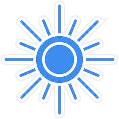 Sun Vector Icon Style