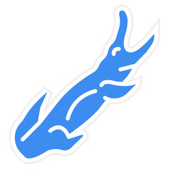 Obraz premium Crocodile Vector Icon Style