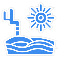 Desert Vector Icon Style
