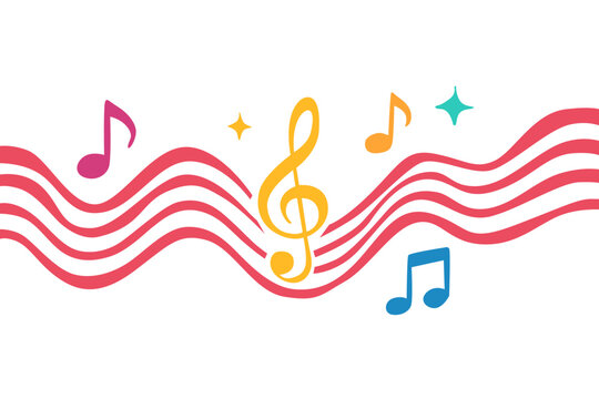 abstract music background vector