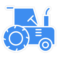 Tractor Vector Icon Style