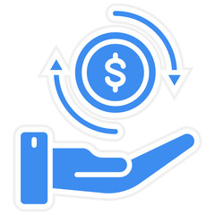 Return On Investment Vector Icon Style