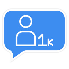 Followers Vector Icon Style