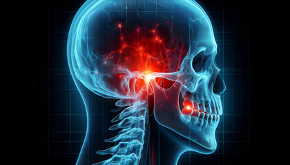 x ray of human head
