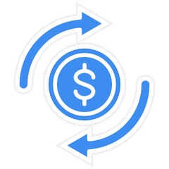 Obraz premium Retained Earnings Vector Icon Style