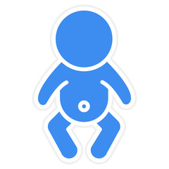 Infant Vector Icon Style