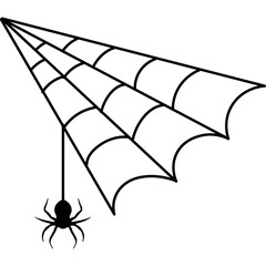 Fototapeta premium Halloween Spider Web Decoration 