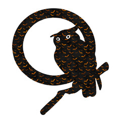 Halloween clipart spooky illustrations of pumpkins, ghosts, bats, witches, haunted house, skeletons, creepy decorations, vector design set, scary cartoon elements for autumn holiday party