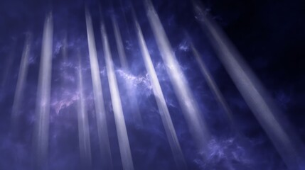 Cosmic Light Rays Through Nebulae