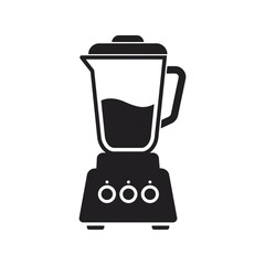Kitchen blender vector icon smoothie maker food processor juicer appliance healthy drink