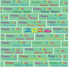 "Happy New Year 2025 Colorful Editable Slides – Aesthetic Written Text Design, Vibrant Celebration Prints, Creative Holiday Greeting Backgrounds for Digital and Print Use, also for sale discount".