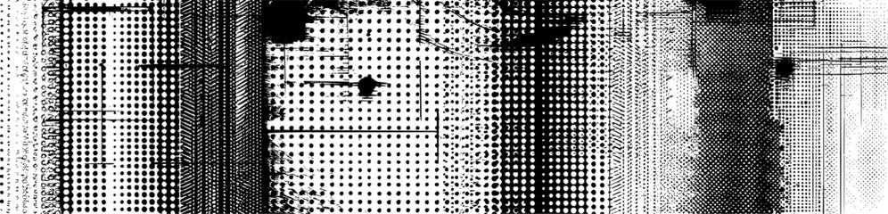 Vektor Industrie Design Element - Lochmuster und Grunge Texturen - Abstrakt