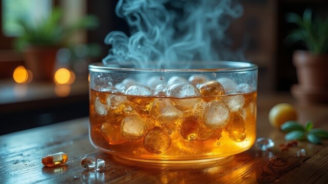 Smoke, drinks, food scenes