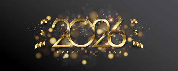 2026 Happy New Year Greeting Card