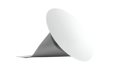 White cone-shaped object