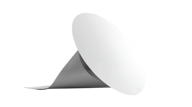 White cone-shaped object