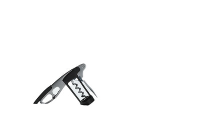 A modern and efficient wine opener, featuring a durable metal worm and a comfortable grip, ready for uncorking your favorite bottle.