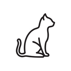 "Cat Silhouette Vector &ndash; Elegant Feline Designs for Logo, Art & Decoration"