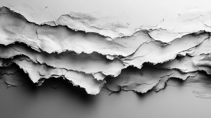 Obraz premium Midjourney Layout Abstract Layers Torn-Edge Paper With Scrat Jagged