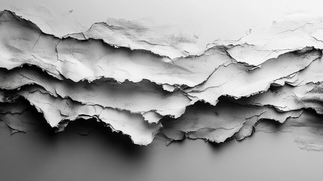 Midjourney Layout Abstract Layers Torn-Edge Paper With Scrat Jagged